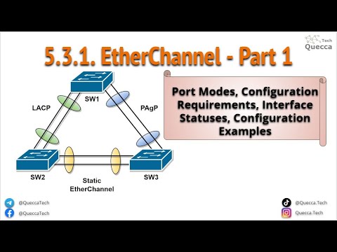 5.3.1. EtherChannel Part 1 - LACP and PAgP Configuration and Verification commands Examples
