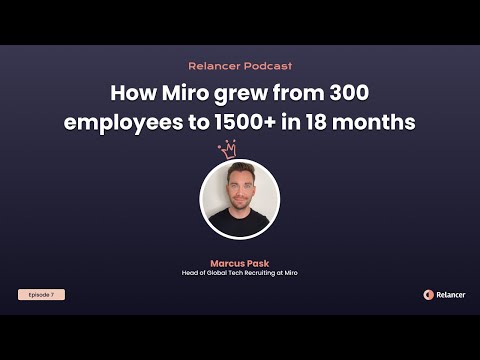 How Miro grew from 300 employees to 1500+ in 18 months | Relancer Podcast #7