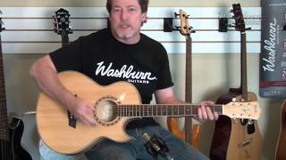 Video thumbnail for Demo - Washburn EA40SCE Acoustic/Electric Guitar by washburntv