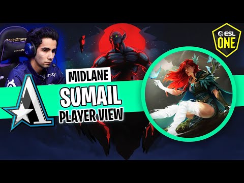 ASTER VS TEAM SPIRIT - SUMAIL - Player View - WINDRUNNER - ESL ONE BERLIN MAJOR DOTA 2