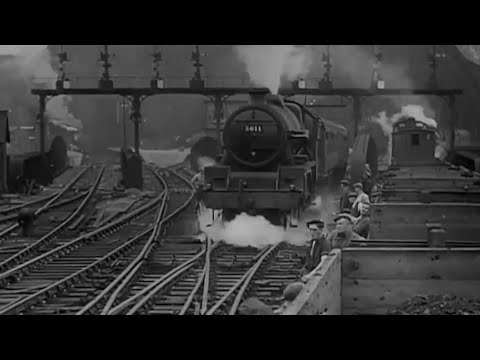 Vintage LMS railway film - St  Pancras Junction Relaying - 1947