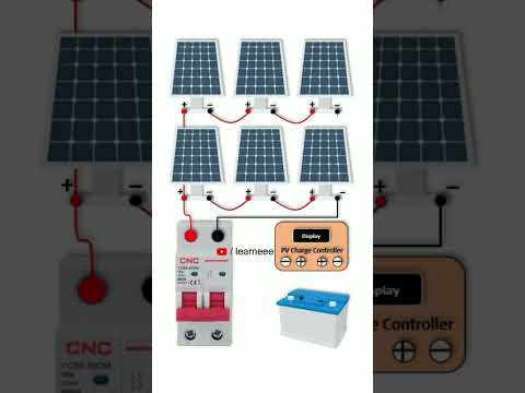 Solar Series Parallel Connection #electric #electrical #shorts