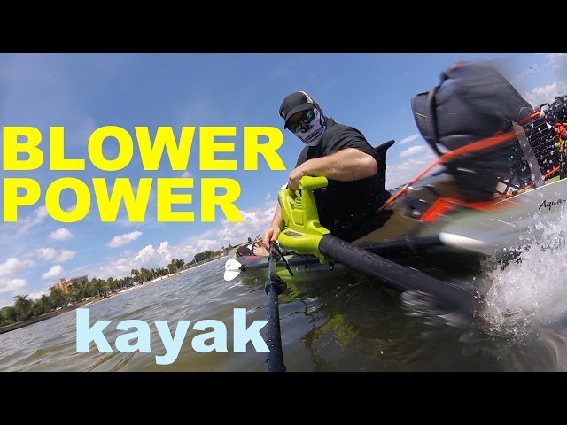 SunJoe Leaf Blower Powered Kayak - 40 Volt