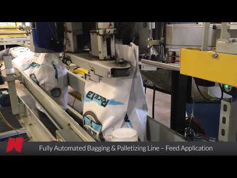 nVenia HAMER Brand Automated Feed Bagging and Palletizing