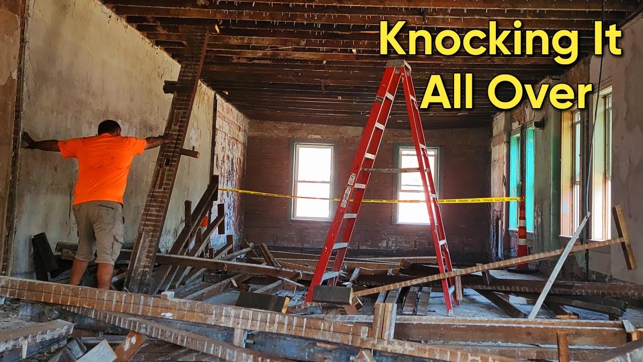 Lots of Interior Demolition & Salvage In Our Biggest Project Ever | Collapsing Corner Store Ep 2