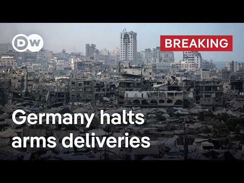 Germany suspends approval of weapons deliveries to Israel for potential use in Gaza | DW News