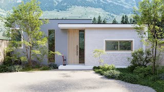 Casa Pequena e Moderna com Pátio Incrível | 65m² (Fundo do Terreno)