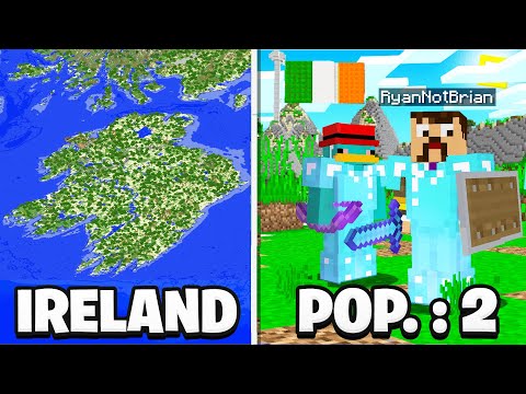 RyanNotBrian - Minecraft War, But Nationality Decides Where You Spawn..