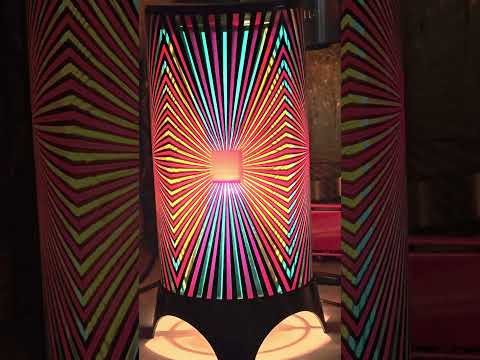 Psychedelic motion lamp from Italy