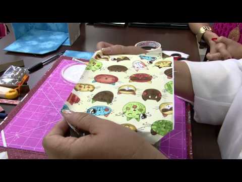 Mulher.com 09/10/2014 Monica Quirino - Cestinha de natal cartonagem Parte 2/2