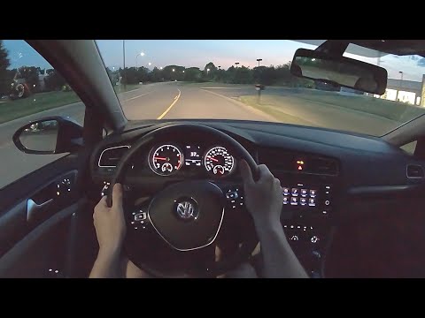 2020 Volkswagen Golf 6MT - POV Night Drive (Binaural Audio)