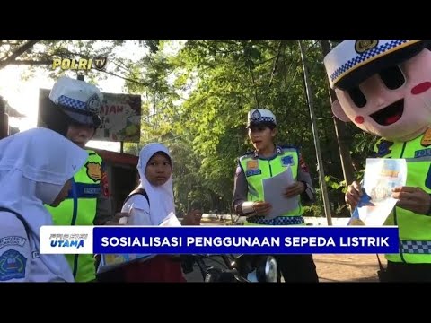 POLRES GROBOGAN SOSIALISASIKAN PELARANGAN SEPEDA LISTRIK DI JALAN RAYA