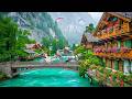 ️ Walking Through Interlaken After The Rain Between Lake Thun Lake Brienz In 4K