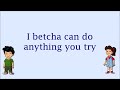 Betcha Can Dragon Tales Blank Lyrics