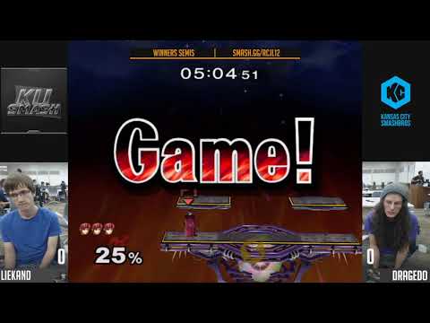 RCJL #12 SSBM - KU | Liekand (Marth) Vs. Dragedo (Samus) Winners Semis