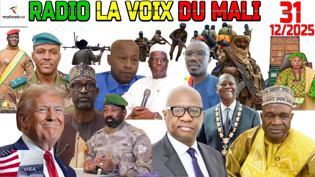 La Revue de Presse de la RADIO LA VOIX DU MALI du 31 décembre 2025