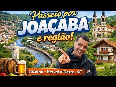 Passeio de carro 🚗 pela região Oeste de Santa Catarina fomos em Luzerna, Herval d’Oeste e Joaçaba 📹🚘