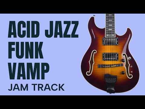 Acid Jazz Funk Vamp in F Dorian - Guitar Backing Track