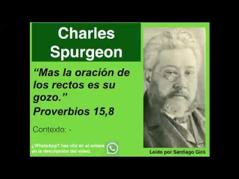 Proverbios 15,8. Devocional de hoy. Charles Spurgeon en español.