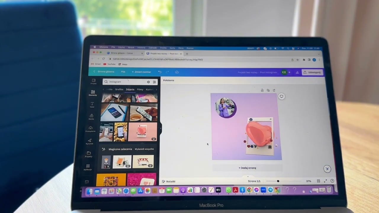 Posty na Instagramie/ szablony grafik