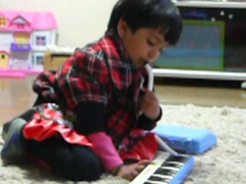 Arshia Playing Pianica 3