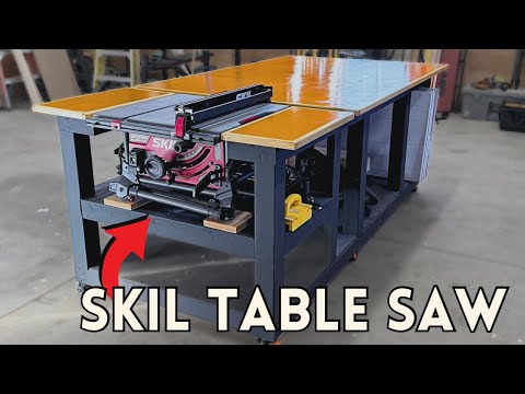 DIY Table Saw Workbench | The Last Assembly Table You Will Ever Need To Build