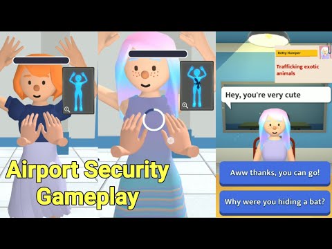 Airport Security Game Gameplay - YouTube