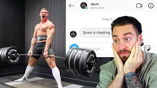 SUMO vs CONVENTIONAL deadlift... *PUBLIC CHALLENGE* (Response to Cbum)