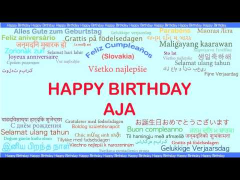 Aja   Languages Idiomas - Happy Birthday