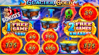 ULTIMATE FIRE LINK GLACIER GOLD GAVE ME 3 BONUSES AND 1 BACK TO BACK BONUS 🎰