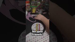 Son opens more #prismaticevolution 🔥#pokemon #pokemoncards #shorts #pokemontcg #collection