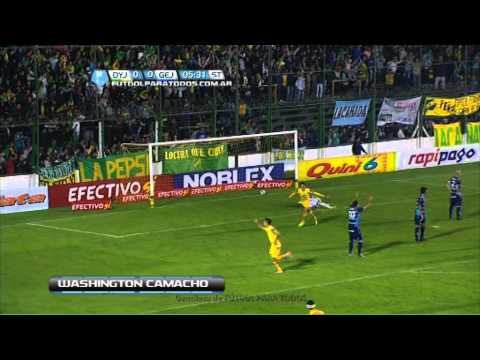 Gol de Camacho. Defensa 1 - Gimnasia Jujuy 0. Fecha 37. Primera B Nacional 2013/14. FPT
