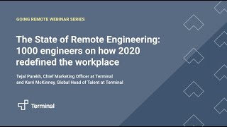 Webinar - The State of Remote Engineering: 1000 engineers on how 2020 redefined the workplace
