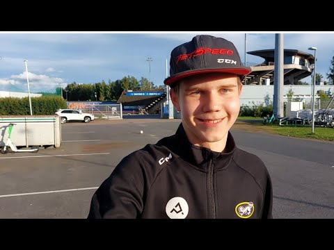Kärpät U15 musta Johannes Jaako haastattelu Scandic-turnauksesa 28.8.2022.