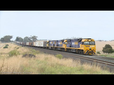 7AM5 Pacific National Intermodal Container Train (27/2/2022) - PoathTV Australian Railways