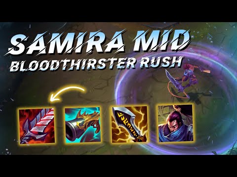 Is Bloodthirster BROKEN on Samira Mid? 0-DEATH PERFECT GAME vs Yasuo! | Patch 25.08