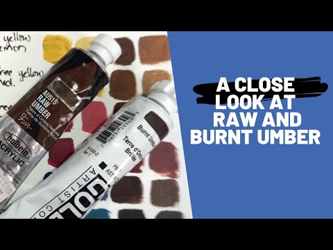 Raw and burnt umber - what's the difference?