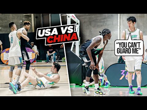 USA vs CHINA EPIC Streetball Game GOT HEATED... | Ballislife vs 361