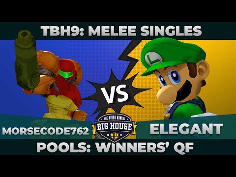 Morsecode762 vs Elegant - Pools Winners' Quarterfinals: Melee Singles - TBH9 | Samus vs Luigi