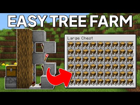 Minecraft Tree Farm 1.21.8