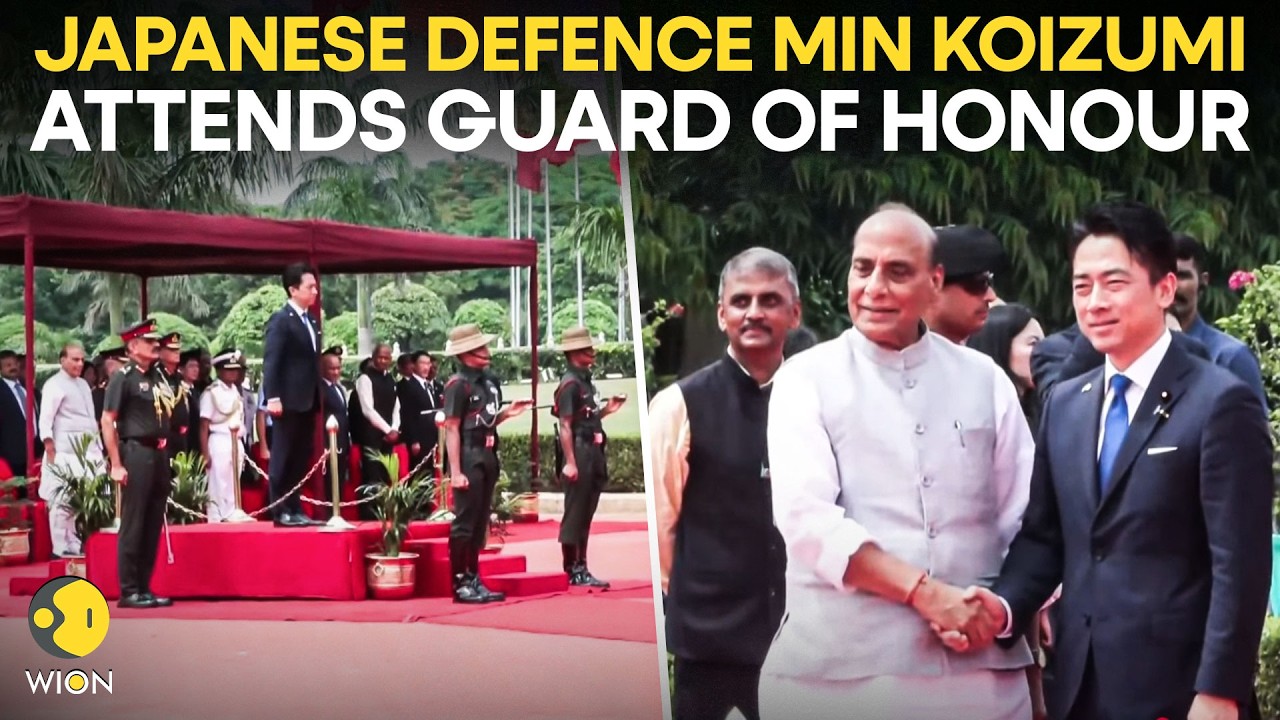 LIVE: Japanese Defence Minister Koizumi Inspects Guard of Honour In Presence Of Rajnath Singh | WION