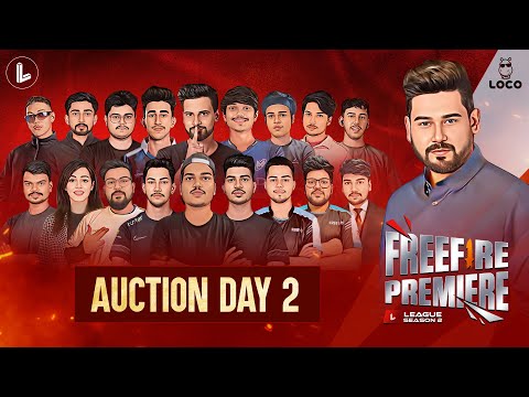 Freefire Premiere League Auction | Season 2 | Day 2 ​@GAMINGWITHPAHADI @FOZYAJAY @ROCKYRDX