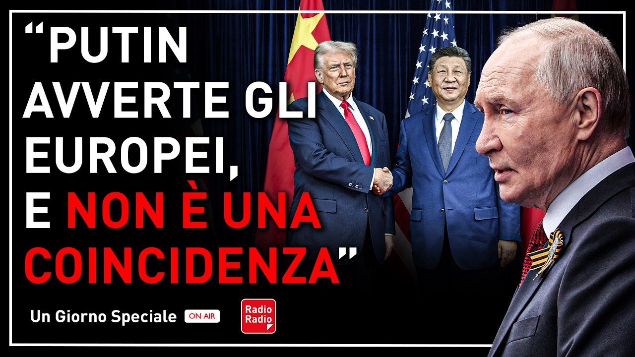 "L'AVVERTIMENTO DI PUTIN ALL'EUROPA E L'INCONTRO TRUMP-XI NON ARRIVANO PER CASO" | Prof. Volpi