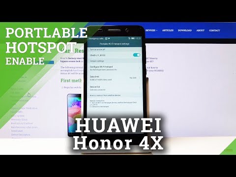 How to Enable Portable Hotspot in HUAWEI Honor 4X - Network Access Point