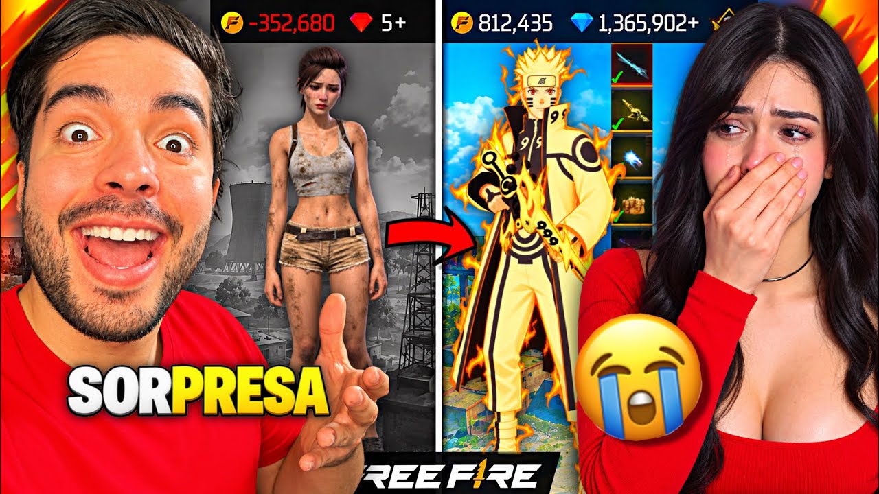 LE RECARGUE MILES de DIAMANTES!🤑 a MI NOVIA y LE SACO LA COLABORACION DE NARUTO!🗿