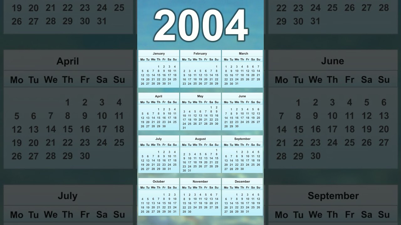 2004 Calendar