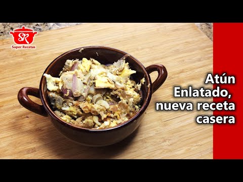 Deliciosa Receta de Atún Enlatado, con hongos rebanados y huevo revuelto al gusto