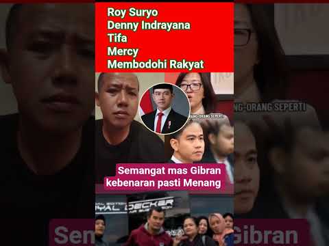 ROY DENNY INDRAYANA DKK MEMBODOHI RAKYAT