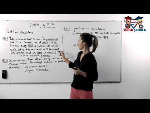 Clasa a III-a - Probleme descriptive