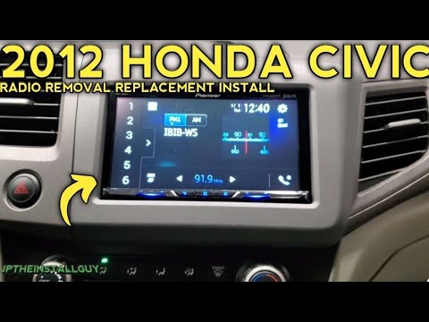 2012 Honda civic radio removal replacement and install